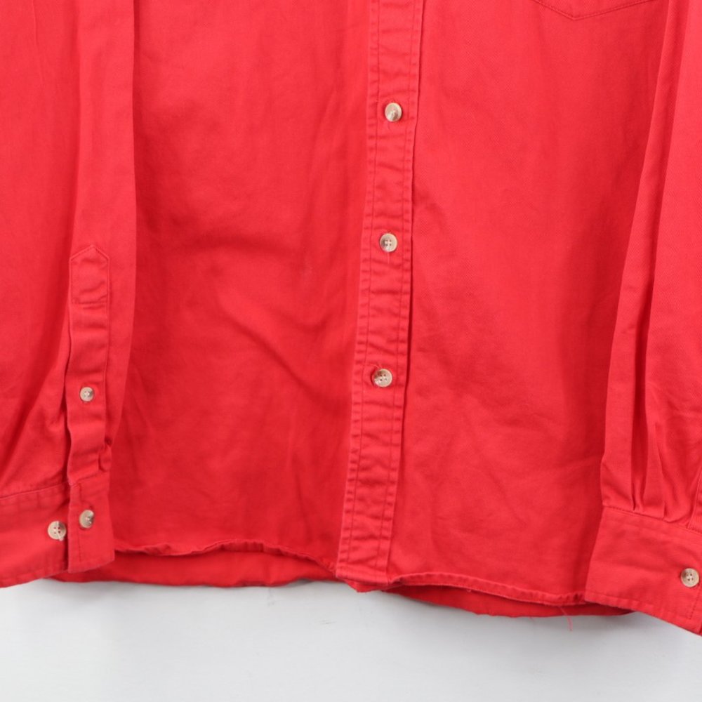 Vintage Denim Banded Collar Western Button Shirt Gem